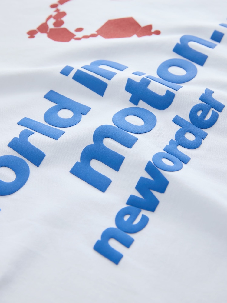 White New Order Relaxed Fit Band Graphic Print T-Shirt - Image 8 of 8