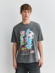 Grey Toffs Football World Cup Relaxed Fit T-Shirt - Image 1 of 5