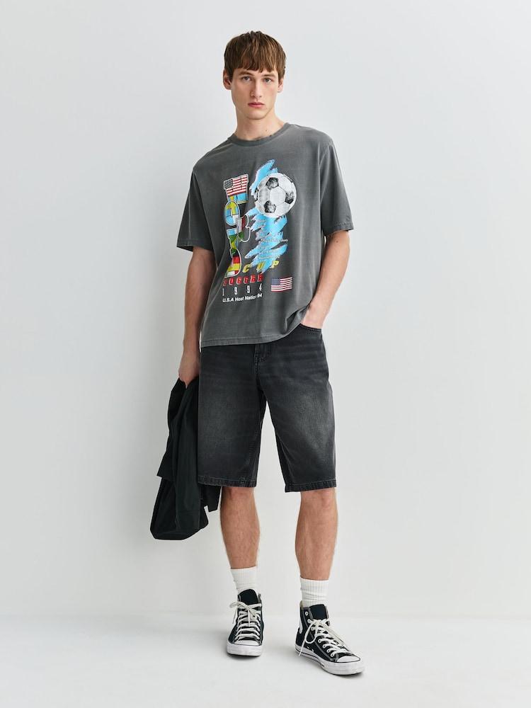 Grey Toffs Football World Cup Relaxed Fit T-Shirt - Image 2 of 5