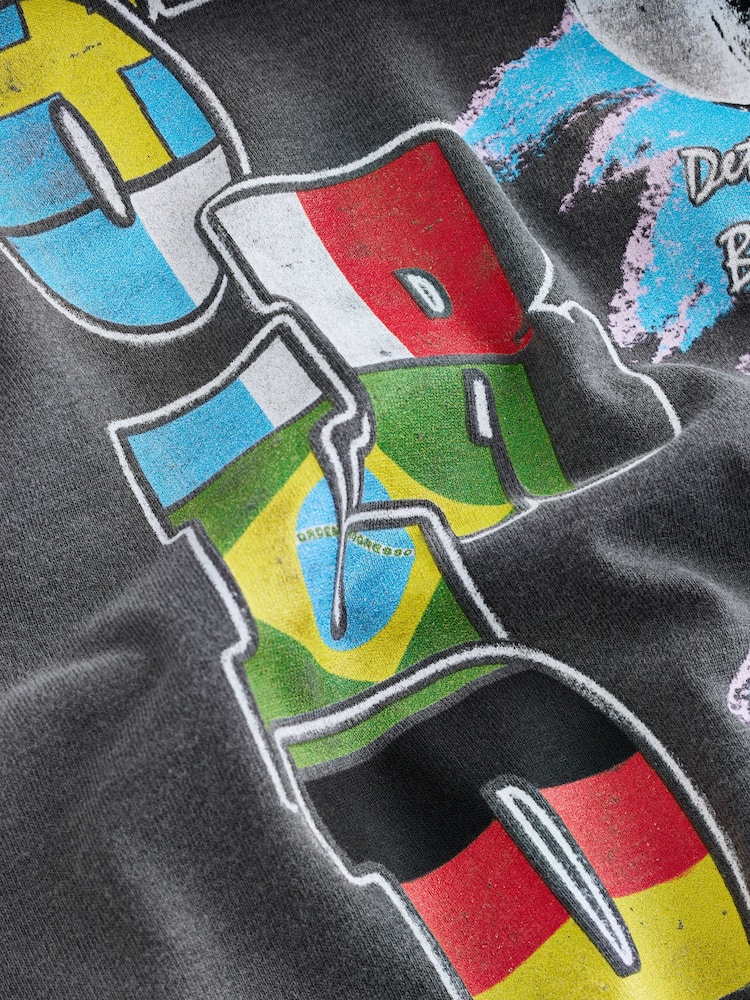 Grey Toffs Football World Cup Relaxed Fit T-Shirt - Image 8 of 8