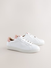 alb/roz - Ghete sport Forever Comfort® din piele cu șiret - Imaginea 6 din 9