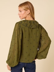 Nobodys Child Green Lysander Blouse - Image 5 of 5