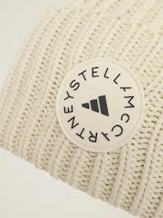adidas Stella McCartney Cream Logo Beanie - Image 4 of 4