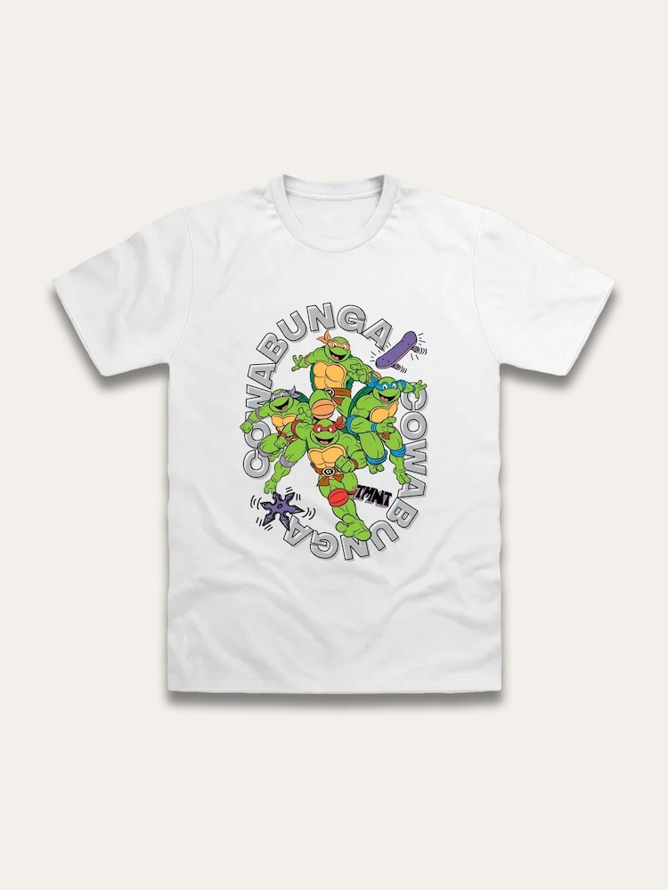Brand Threads White Teenage Mutant Ninja Turtles T-Shirt - Image 1 of 1 Brand Threads White Teenage Mutant Ninja Turtles T-Shirt - Image 1 of 1