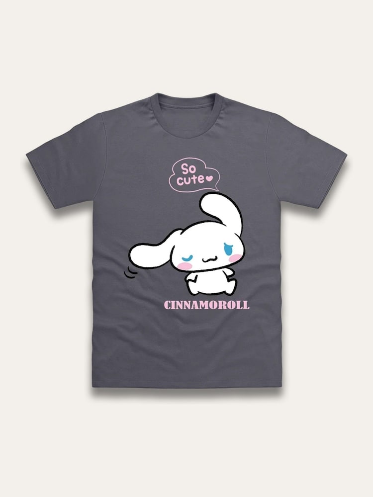 Brand Threads Grey Cinnamoroll T-Shirt - Image 1 of 1 Brand Threads Grey Cinnamoroll T-Shirt - Image 1 of 1