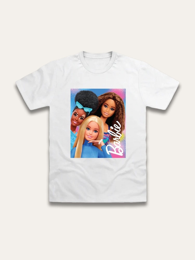 Brand Threads White Barbie T-Shirt - Image 1 of 1