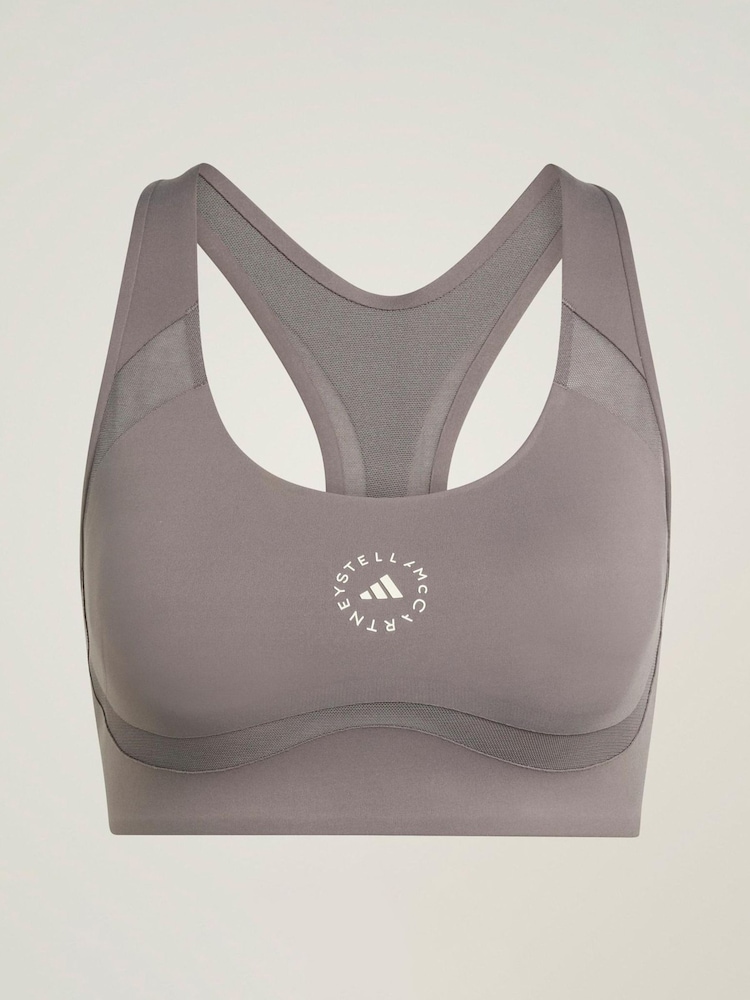 adidas Stella McCartney Brown Sports Bra - Image 1 of 2 adidas Stella McCartney Brown Sports Bra - Image 1 of 2