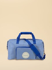 Joules Ticking Stripe Packaway Duffle - Image 1 of 5