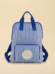 Joules Ticking Stripe Packaway Backpack - Image 1 of 4