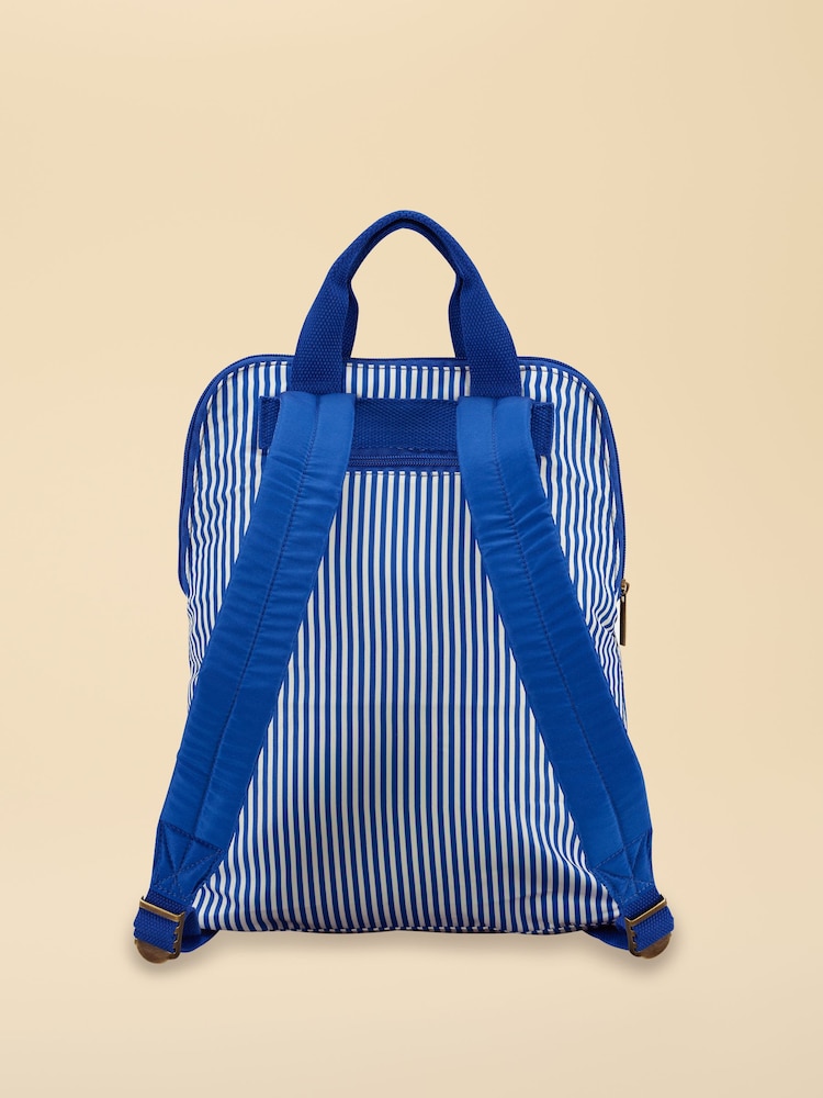 Joules Ticking Stripe Packaway Backpack - Image 2 of 4