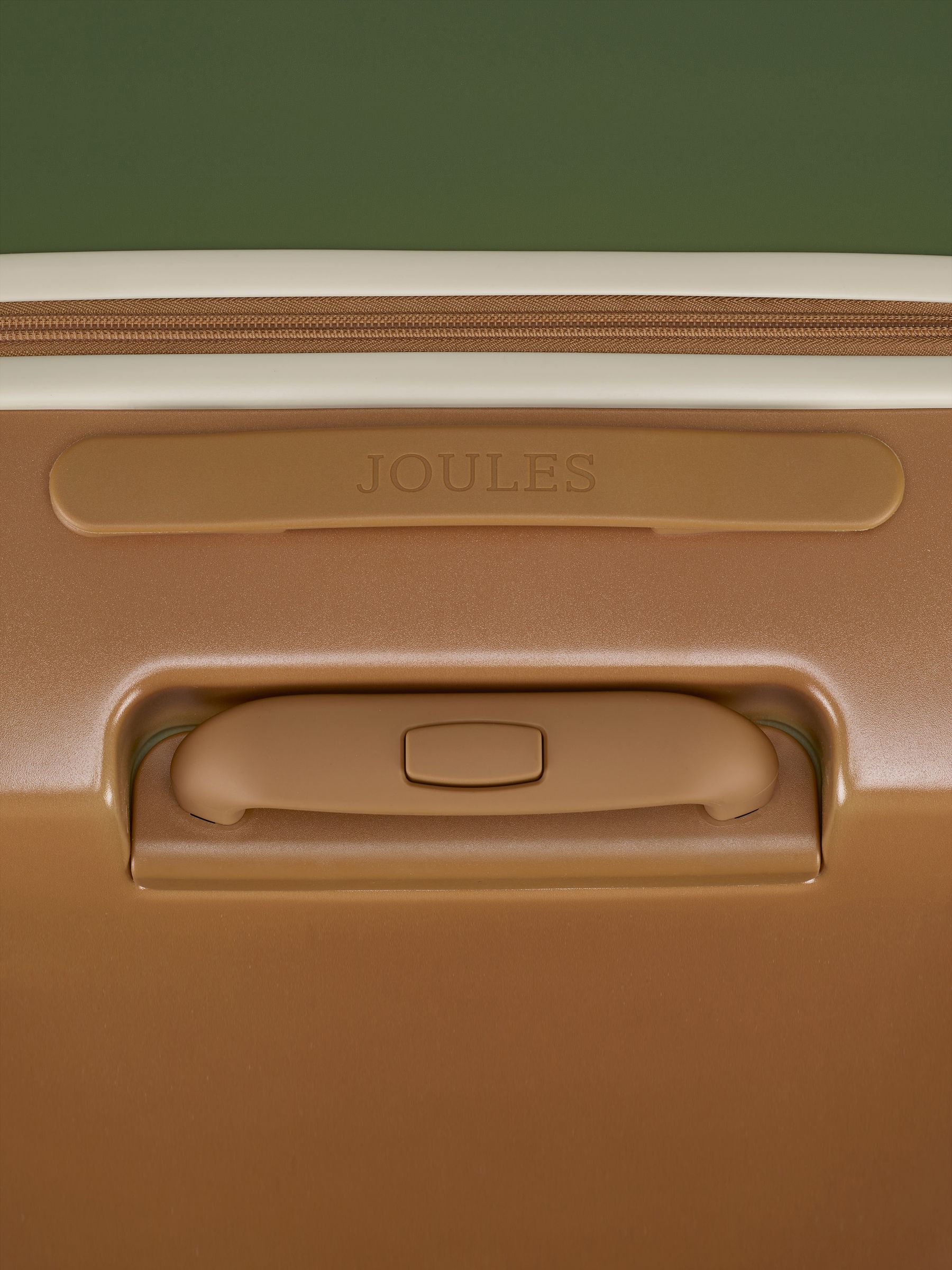 Buy Joules Olive And Tan Colourblock Medium Four Wheel Hard Shell