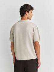 Neutral Relaxed Fit N. Premium Ultrasoft Smart Knitted T-Shirt - Image 4 of 8