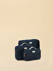 Joules Set of 4 Navy Coast Packing Cubes - Image 1 of 4