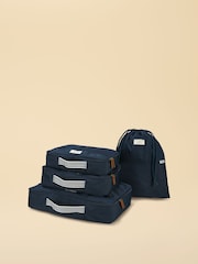 Joules Set of 4 Navy Coast Packing Cubes - Image 4 of 4