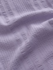 Purple Textured Short Sleeve Shirt - Image 8 of 8