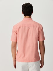 Pink Stripe Seersucker Short Sleeve Shirt - Image 3 of 9