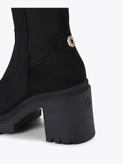 Schwarz Chrom - Carvela Boulder Stiefel mit hohem Schaft - Bild 5 von 5