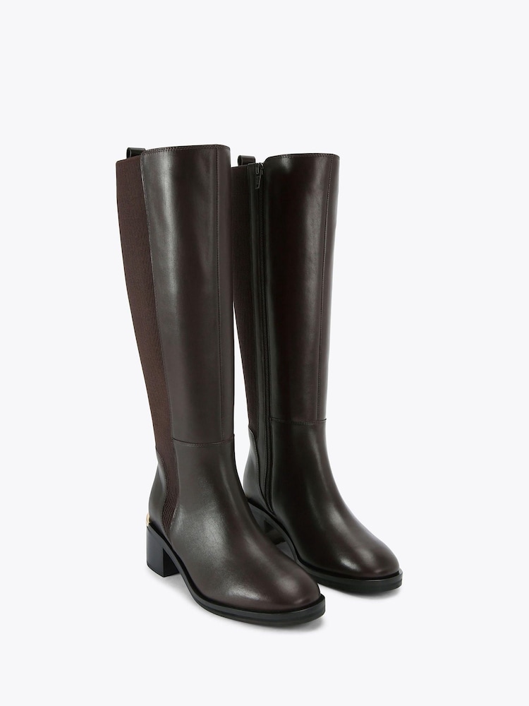 Carvela Brown Knee Boots - Image 2 of 5 Carvela Brown Knee Boots - Image 2 of 5