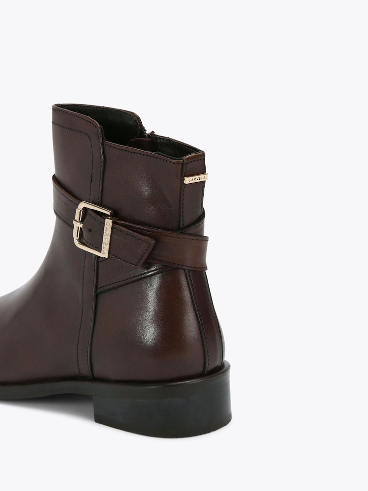 Castanho - Carvela Carvela Pienza Ankle Boots - Imagem 4 de 4