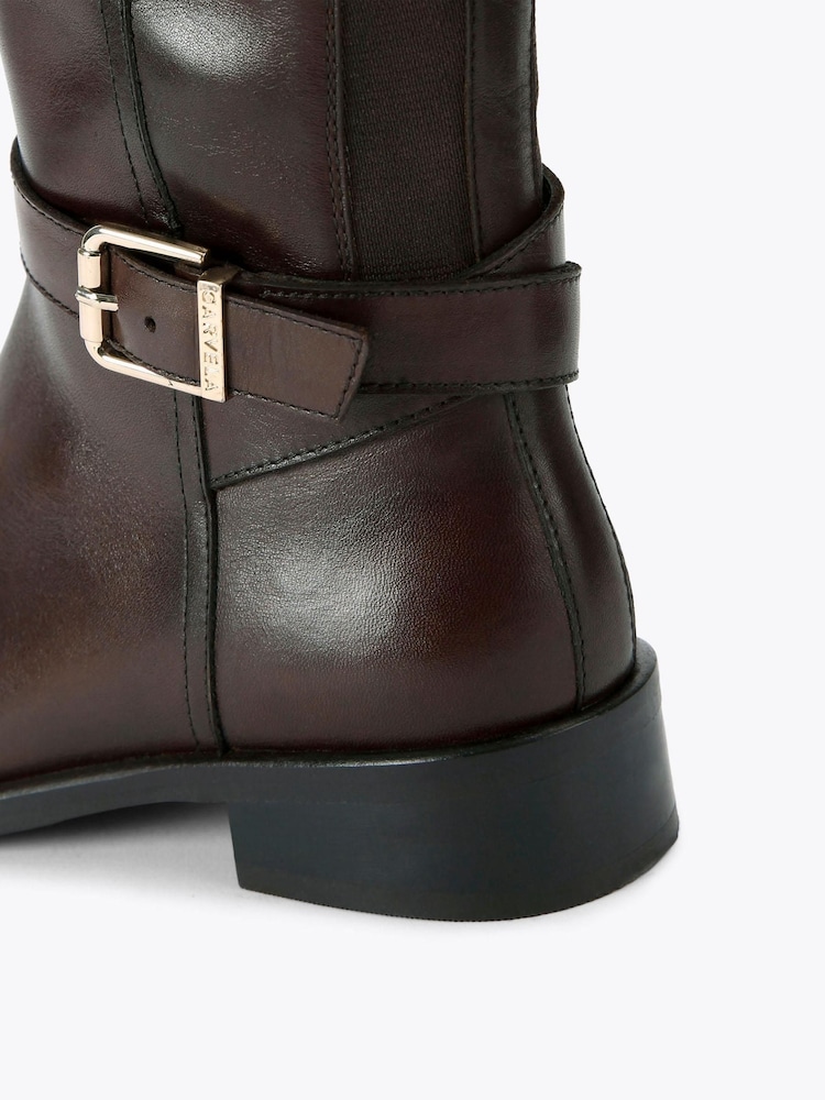 Carvela Brown Carvela Pienza Riding Boots - Image 4 of 4
