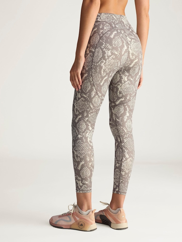 adidas Stella McCartney Beige Snake Print Leggings - Image 2 of 6