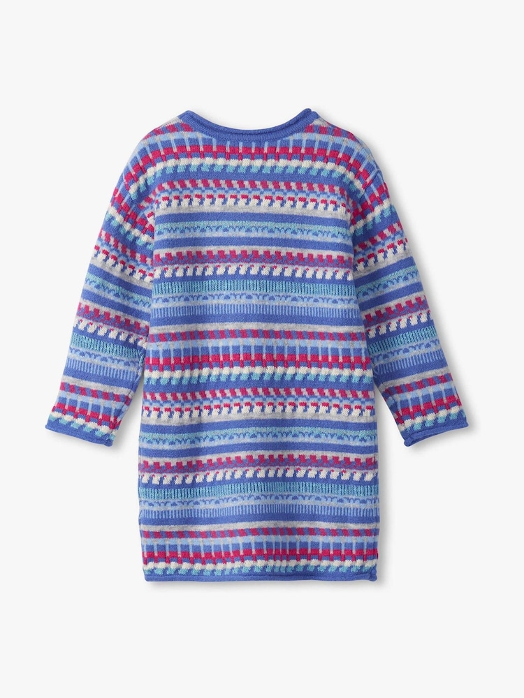 Hatley Blue Blueberry Stripe Jumper Dress - Image 2 of 2 Hatley Blue Blueberry Stripe Jumper Dress - Image 2 of 2