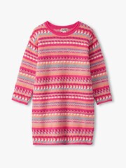 Hatley Orange Sunset Stripe Jumper Dress - Image 1 of 2