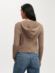 Castanho - Cotton On Everfine Double Zip-Up Hoodie - Imagem 2 de 4
