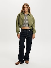 Cotton On Grey Everfine Rib Knit Cardigan - Image 4 of 4