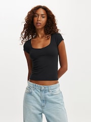 Cotton On Black Hold Me Short Sleeve T- shirts - Image 1 of 4