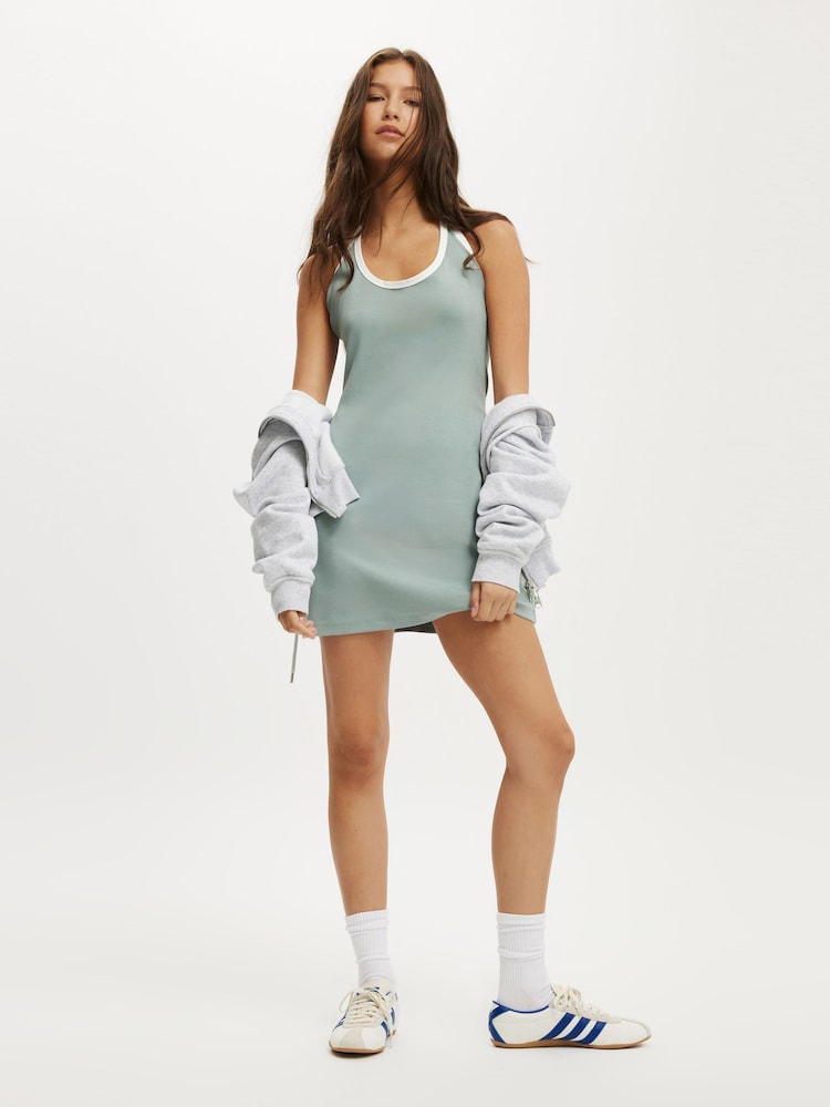 Verde - Cotton On Mini Halter Scoop Dress - Imagem 4 de 4