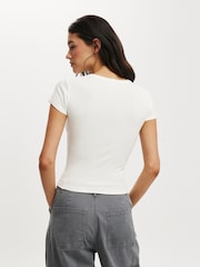 Branco - Cotton On Christy Henley T-Shirt - Imagem 2 de 4
