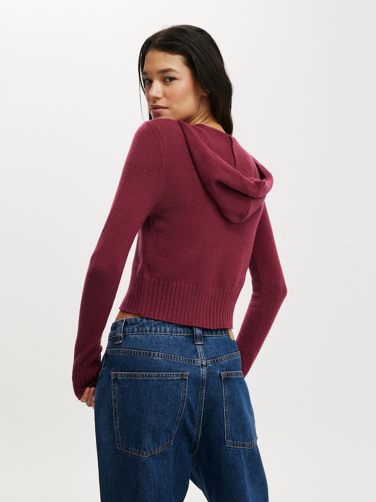 Vermelho - Cotton On Everfine Double Zip-Up Hoodie - Imagem 2 de 4