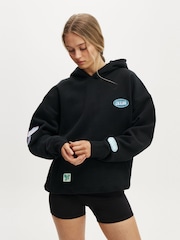 Preto - Moletom com capuz com estampa gráfica premium Cotton On Plush - Imagem 1 de 4