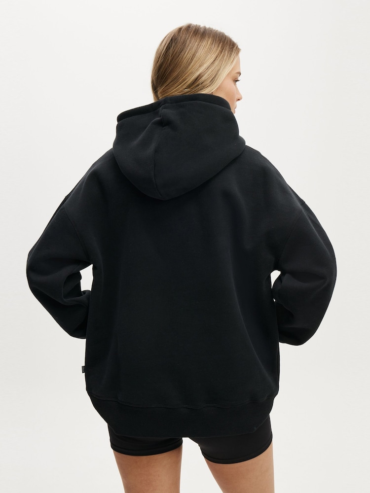 Preto - Moletom com capuz com estampa gráfica premium Cotton On Plush - Imagem 2 de 4