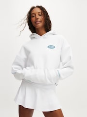 Branco - Moletom com capuz com estampa gráfica premium Cotton On Plush - Imagem 1 de 4