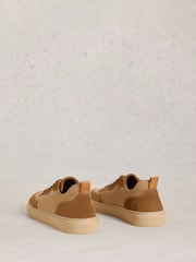 White Stuff Brown Les Leather Lace Up Sneakers - Image 3 of 4