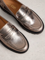 White Stuff Metallic Laura Chunky Loafers - Image 5 of 5