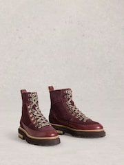 White Stuff Purple Hiker Boots - Image 2 of 4