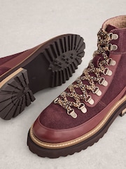 White Stuff Purple Hiker Boots - Image 4 of 4