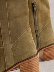 White Stuff Green Izzy Suede Knee High Boots - Image 4 of 4