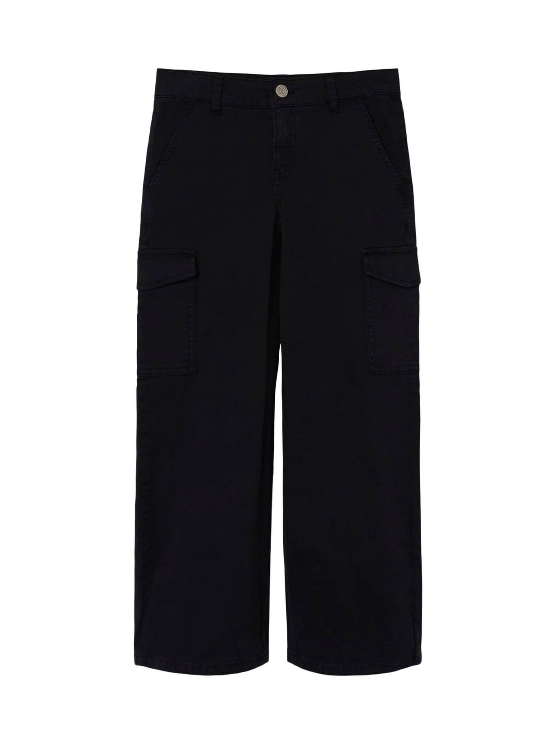 Buy Name It Black Wide Leg Cargo Trousers from the Next UK online shop