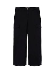 Name It Black Wide Leg Cargo Trousers - Image 3 of 6