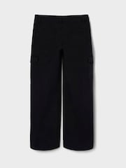 Name It Black Wide Leg Cargo Trousers - Image 4 of 6