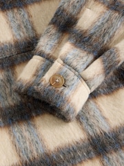 White Stuff Blue Alexa Check Wool Blend Jacket - Image 6 of 6