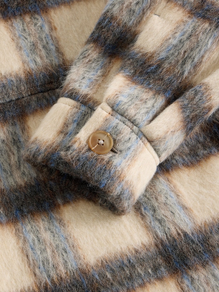 White Stuff Blue Alexa Check Wool Blend Jacket - Image 6 of 6 White Stuff Blue Alexa Check Wool Blend Jacket - Image 6 of 6
