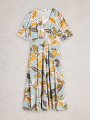 White Stuff Blue Hazel Bias Cut Dress - Image 6 of 6