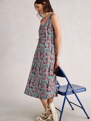 White Stuff Pink Heidi Jersey Dress - Image 3 of 6