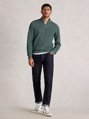 White Stuff Green Attadale Funnel Neck Jumper - Image 1 of 6