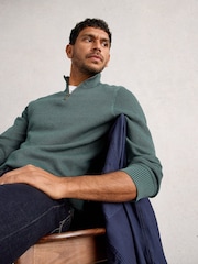 White Stuff Green Attadale Funnel Neck Jumper - Image 2 of 6